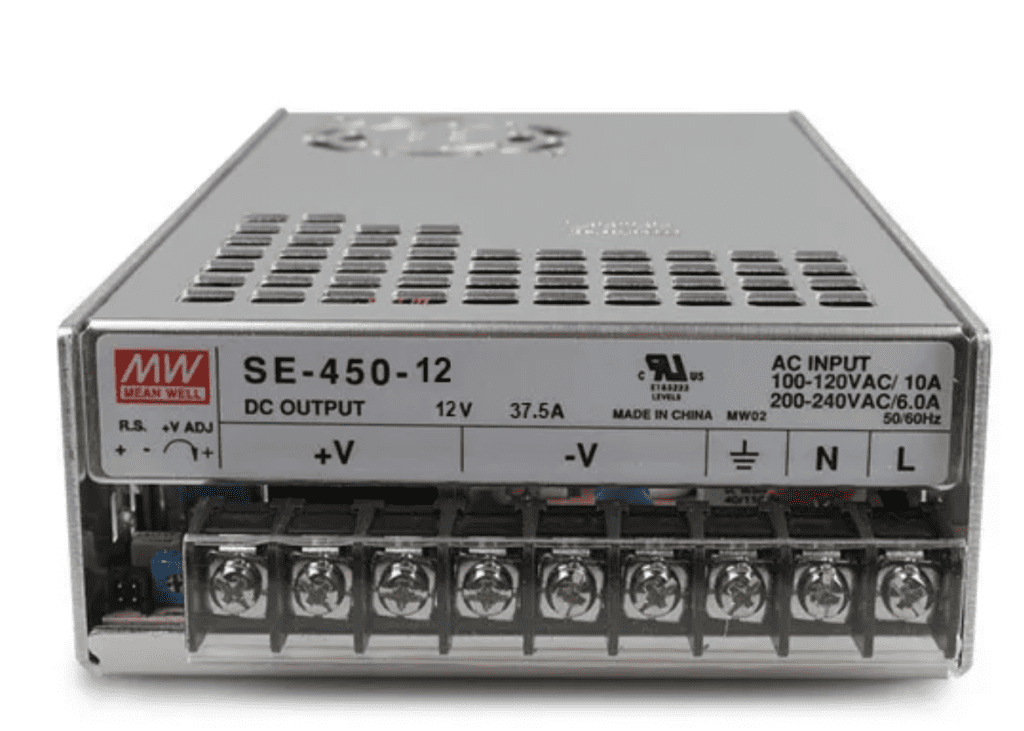 SE-450 Fonte AC/DC 450W com PFC MeanWell - fontes de alimentação bidirecionais AC